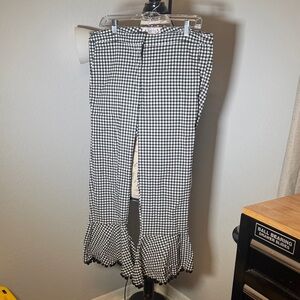 Nanette Lepore Black and White Checkered Pants